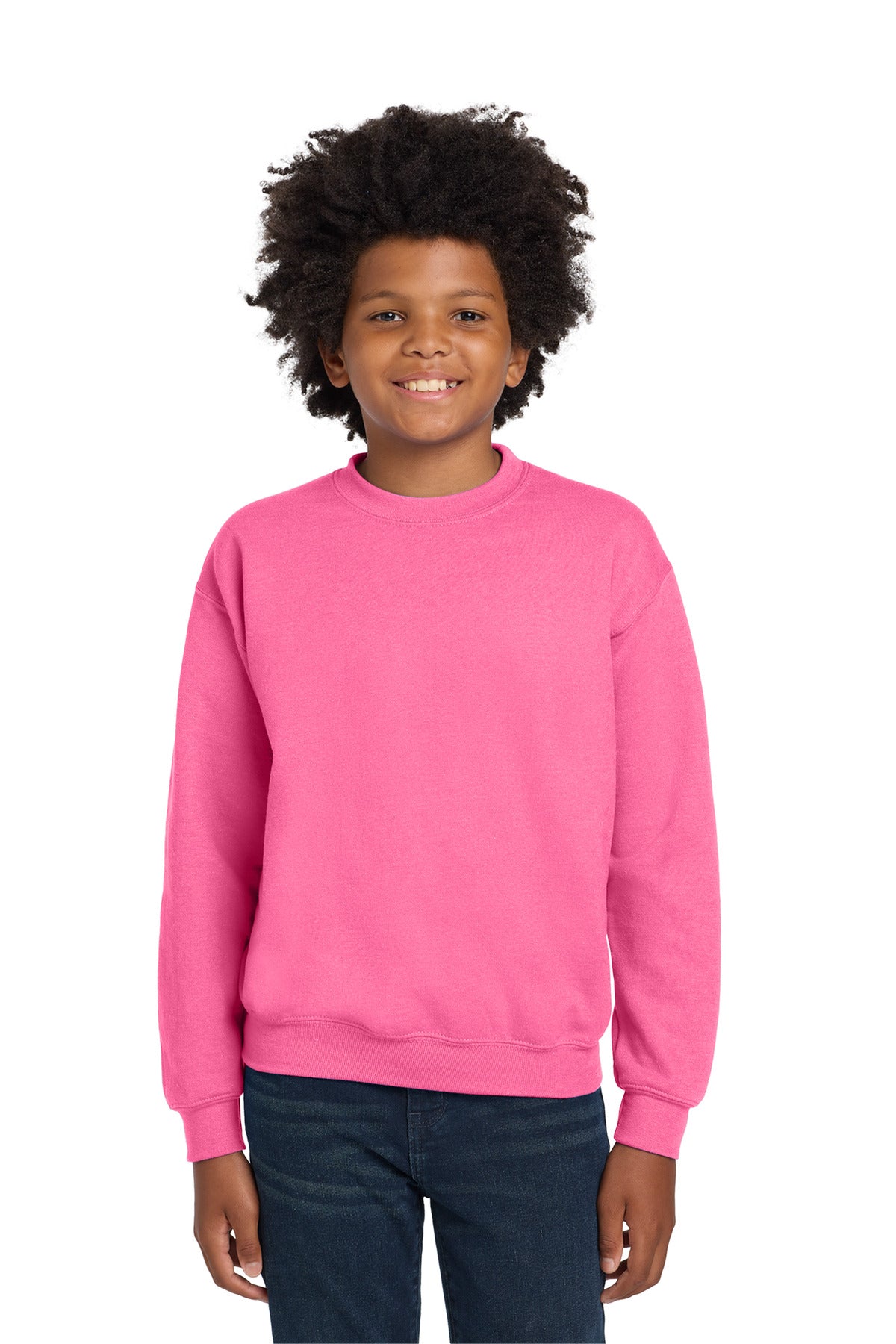 Gildan Youth Heavy Blend Crewneck Sweatshirt.  18000B