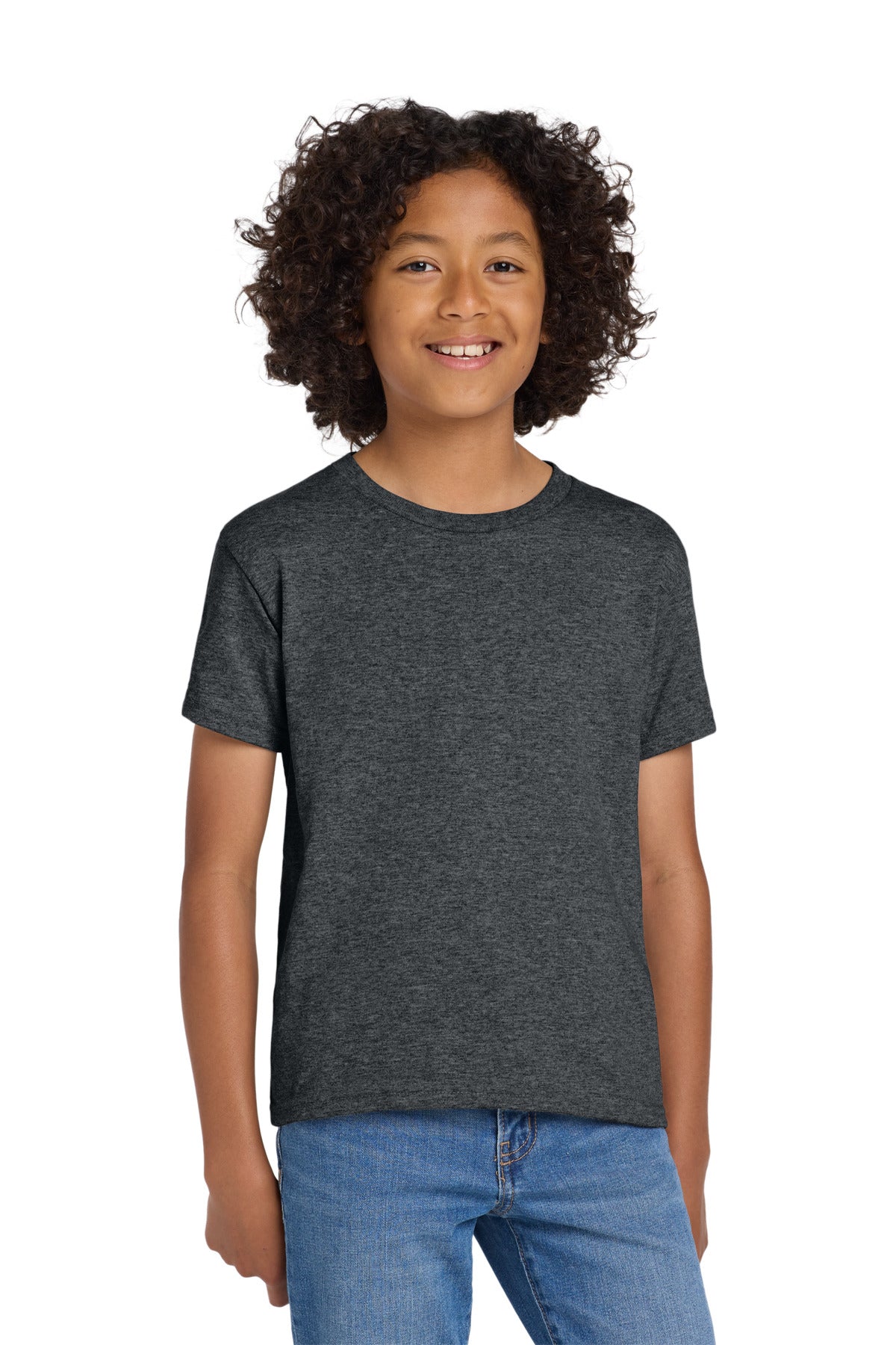 Gildan Youth DryBlend 50 Cotton/50 Poly T-Shirt.  8000B