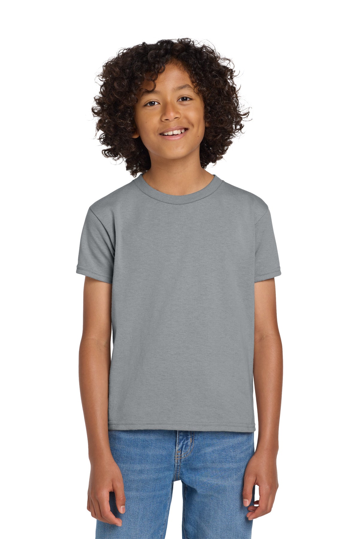 Gildan Youth DryBlend 50 Cotton/50 Poly T-Shirt.  8000B