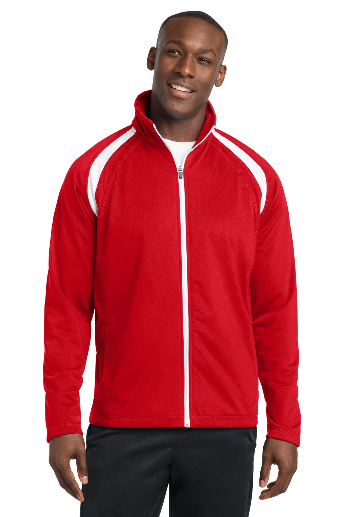 Sport-Tek Tricot Track Jacket. JST90