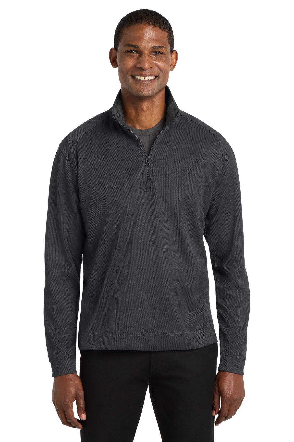 Port Authority Vertical Texture 1/4-Zip Pullover. K805