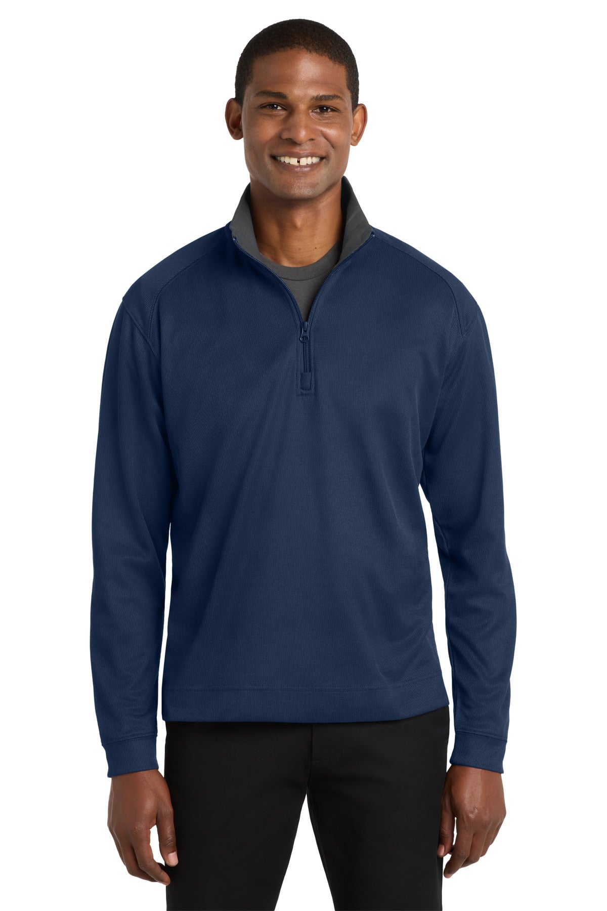 Port Authority Vertical Texture 1/4-Zip Pullover. K805