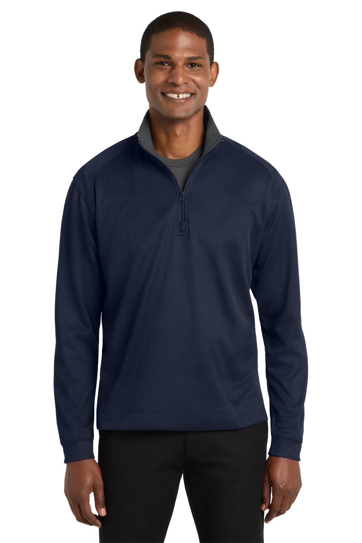 Port Authority Vertical Texture 1/4-Zip Pullover. K805