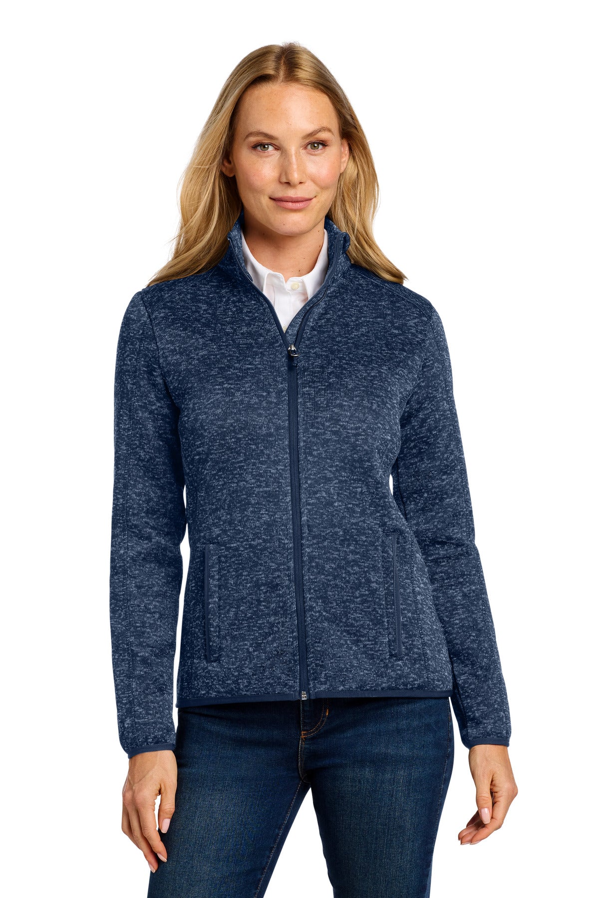 Port Authority Women's Sweater Fleece Jacket. L232