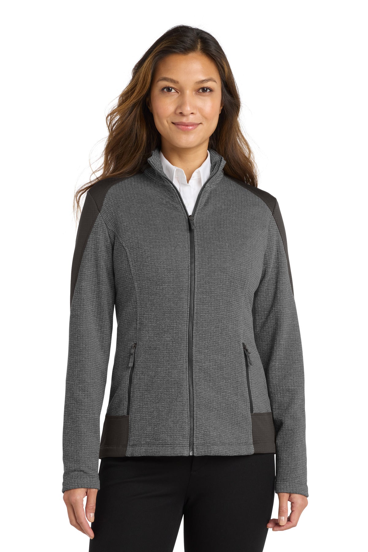 Port Authority  Women's Grid Fleece Jacket. L239