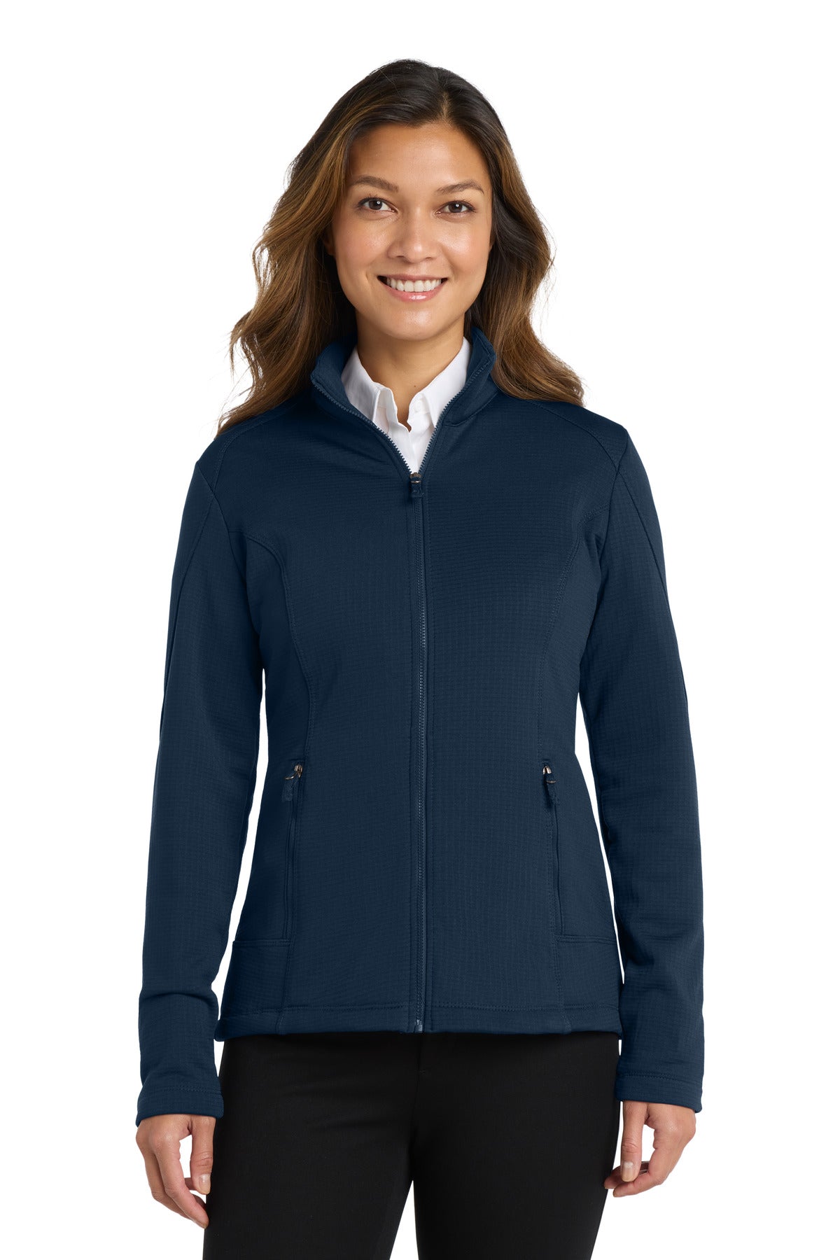 Port Authority  Women's Grid Fleece Jacket. L239