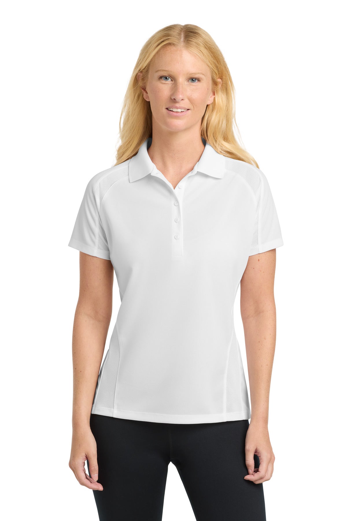 Sport-Tek Women's Dri-Mesh Pro Polo. L474