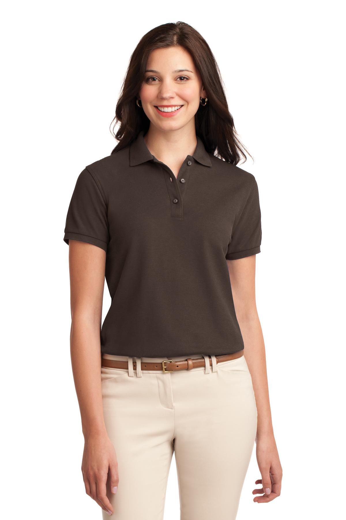 Port Authority Women's Silk Touch Polo.  L500