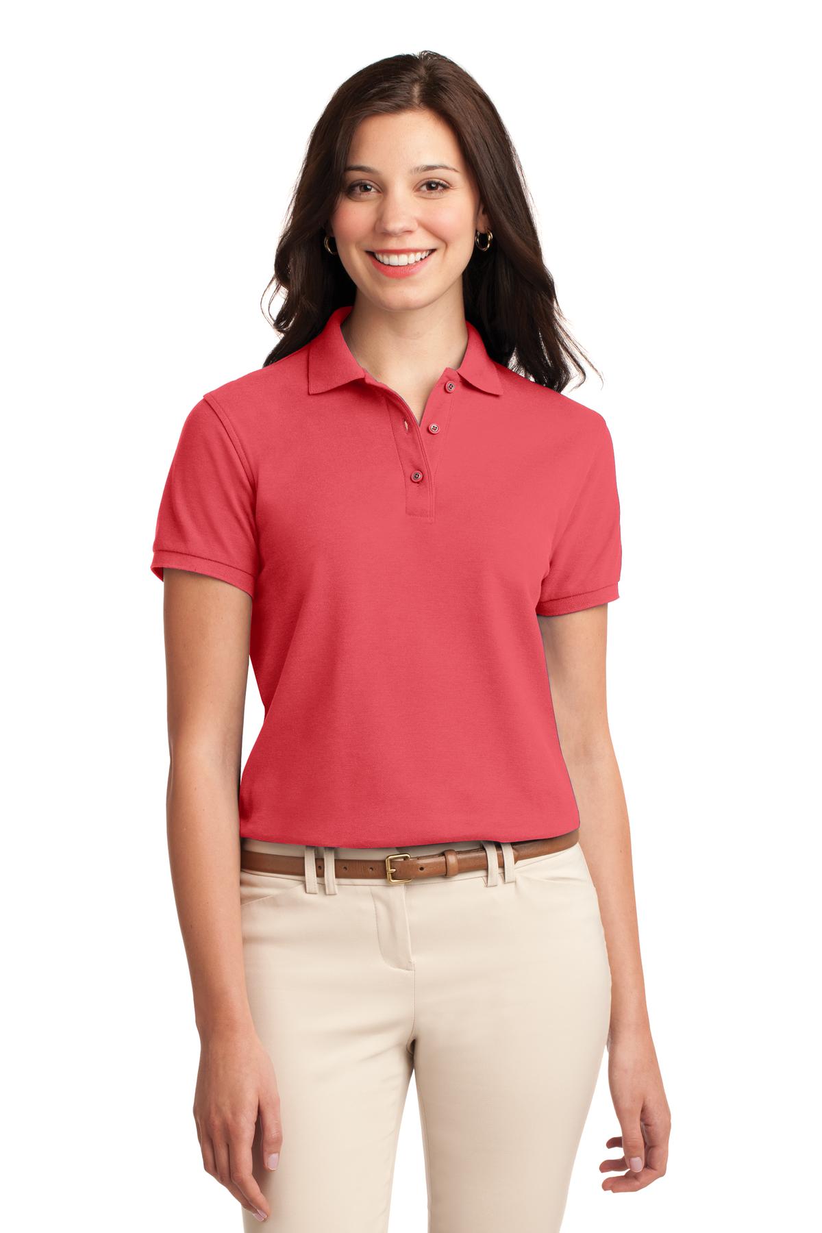 Port Authority Women's Silk Touch Polo.  L500