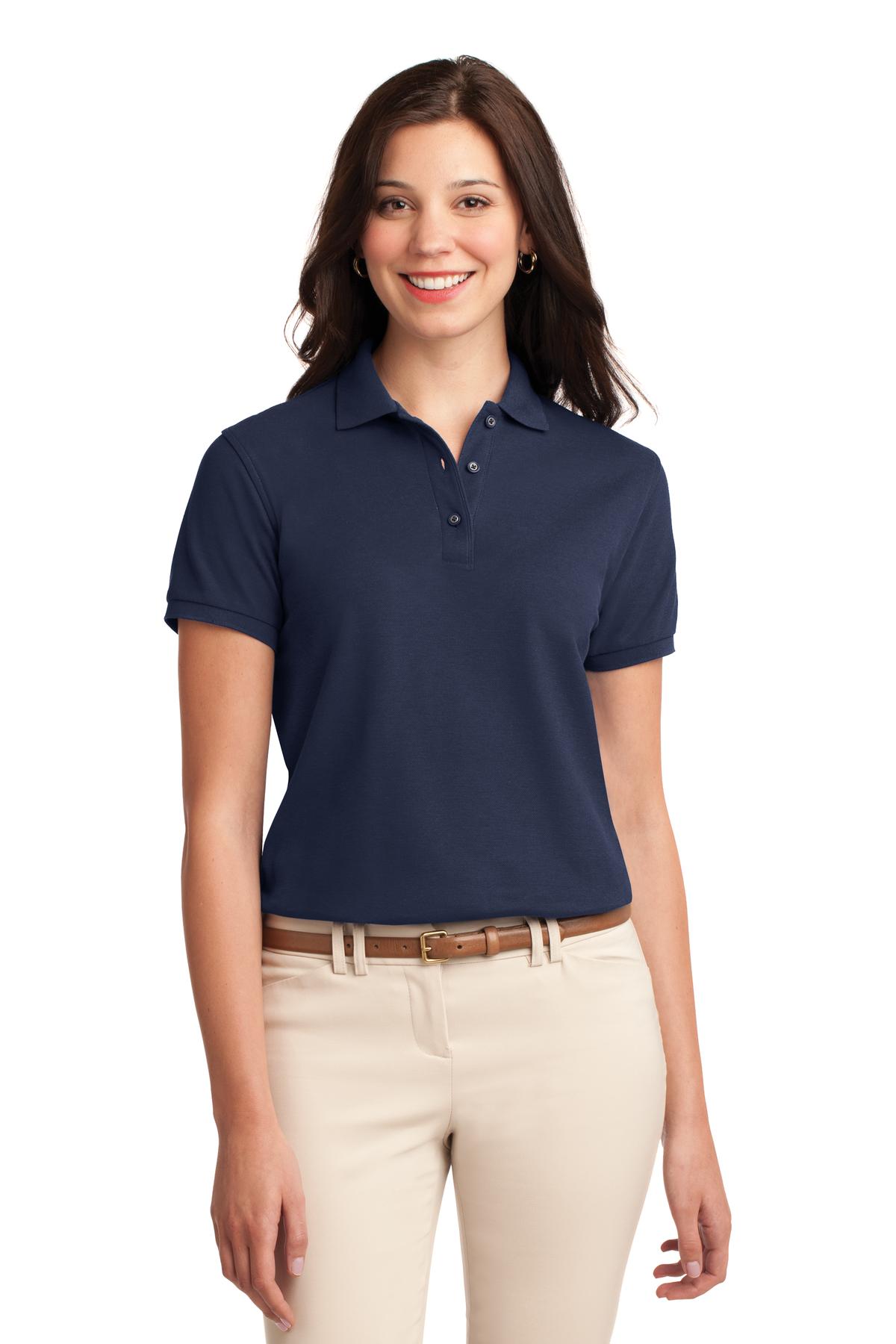 Port Authority Women's Silk Touch Polo.  L500