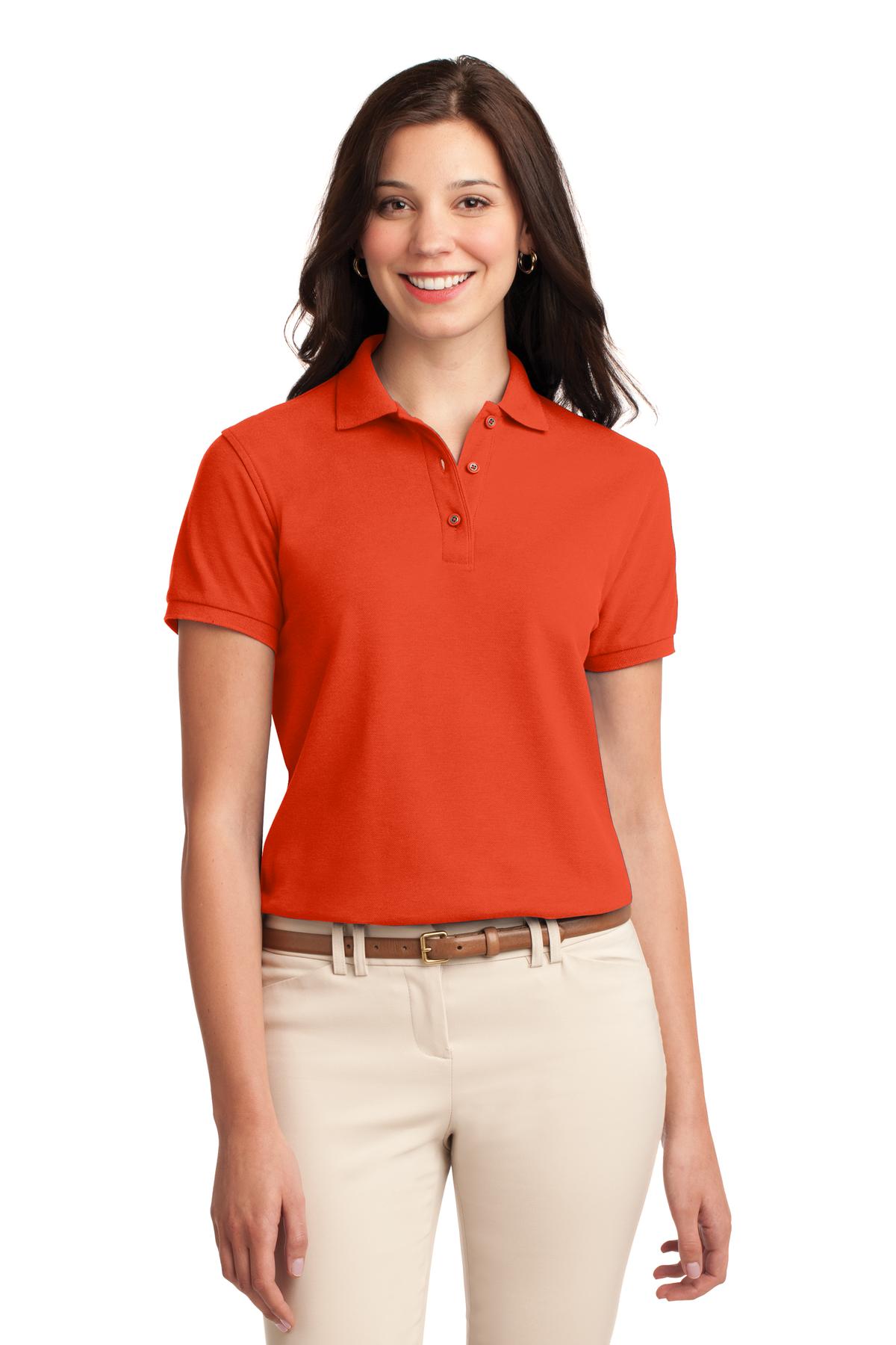 Port Authority Women's Silk Touch Polo.  L500