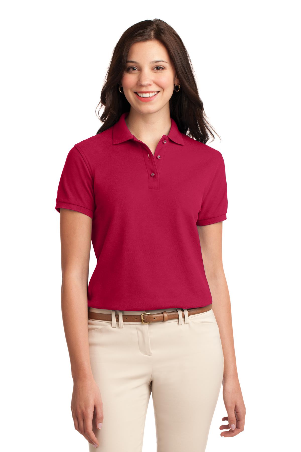 Port Authority Women's Silk Touch Polo.  L500