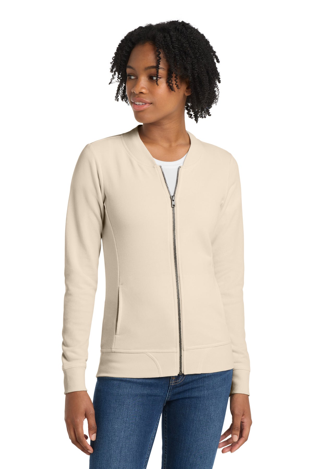Sport-Tek  Women's Lightweight French Terry Bomber LST274