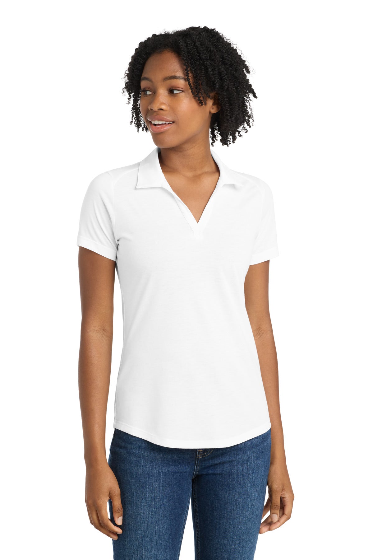 Sport-Tek  Women's PosiCharge  Tri-Blend Wicking Polo. LST405