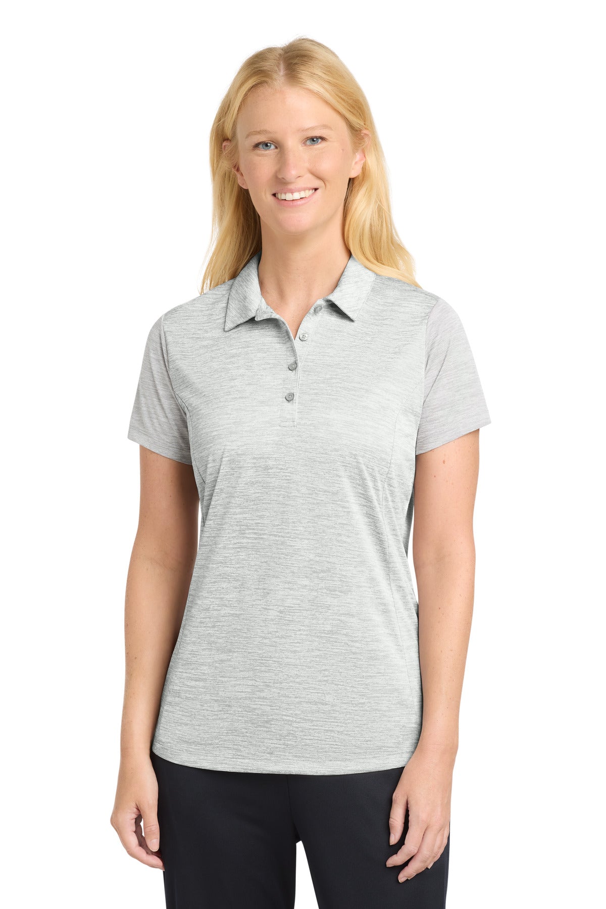 Sport-Tek  Women's PosiCharge  Electric Heather Polo. LST590