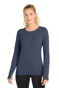 Sport-Tek  Women's Exchange 1.5 Long Sleeve Crew. LST710