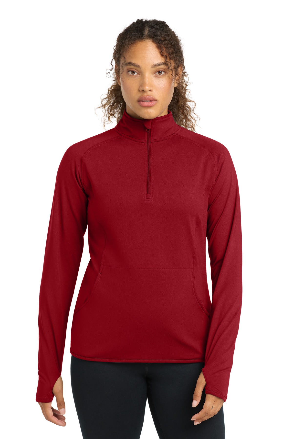 Sport-Tek Women's Sport-Wick Stretch 1/4-Zip Pullover. LST850