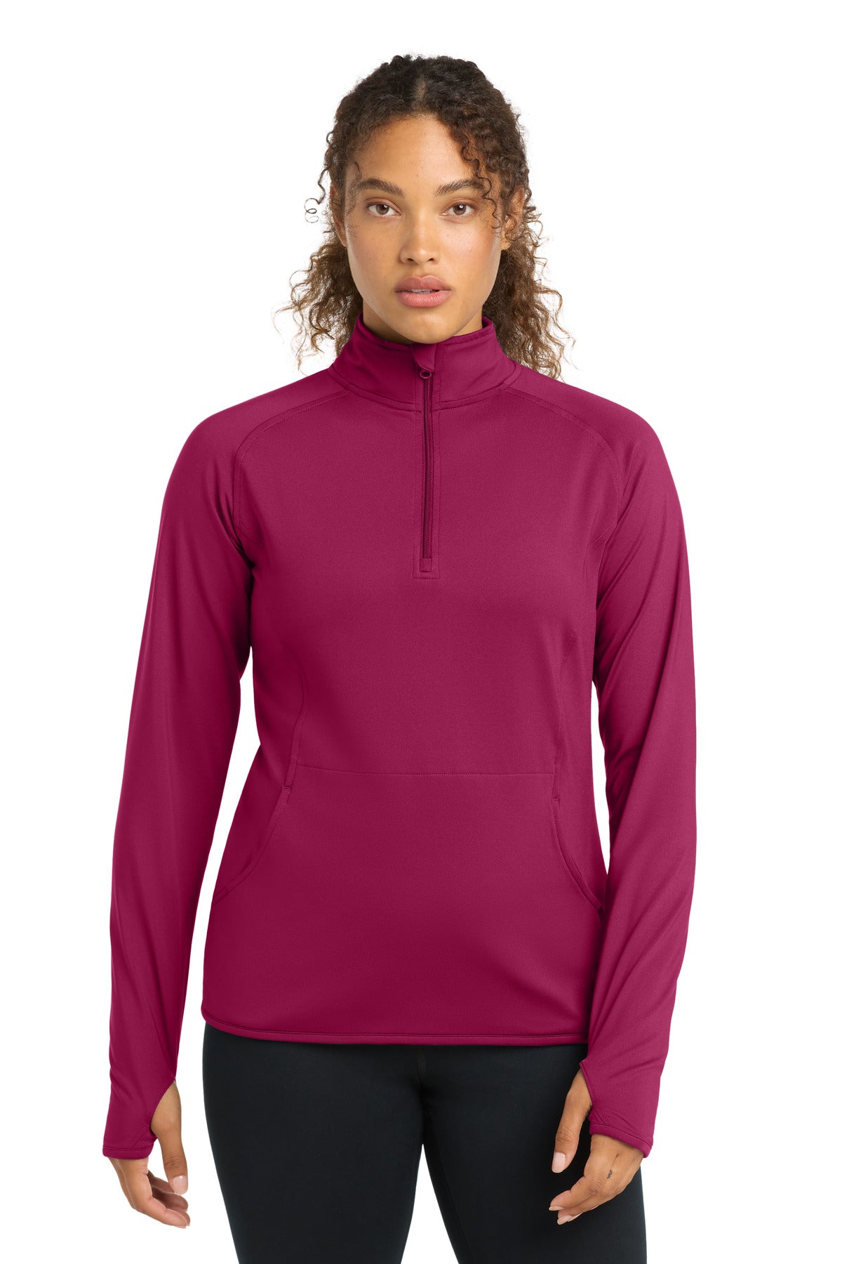 Sport-Tek Women's Sport-Wick Stretch 1/4-Zip Pullover. LST850