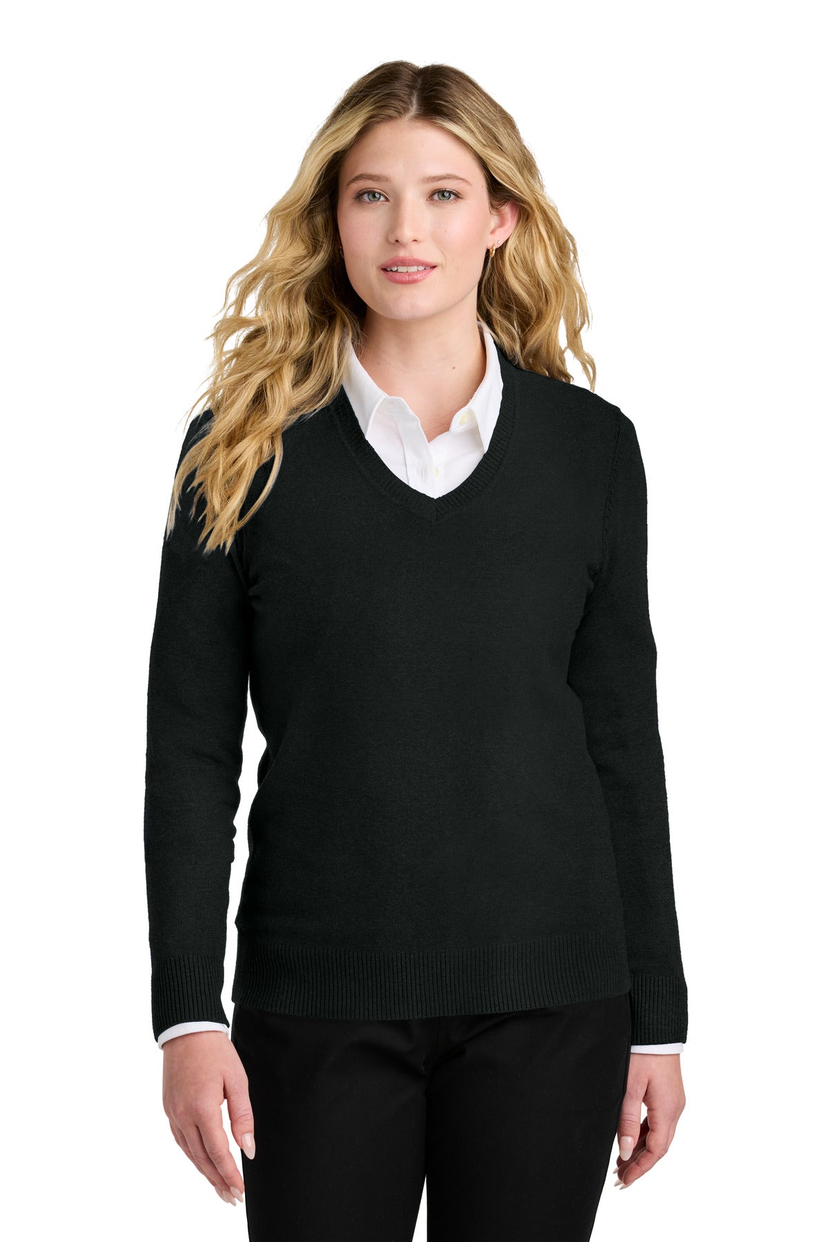 Port Authority Women's Easy Care V-Neck Sweater LSW2850