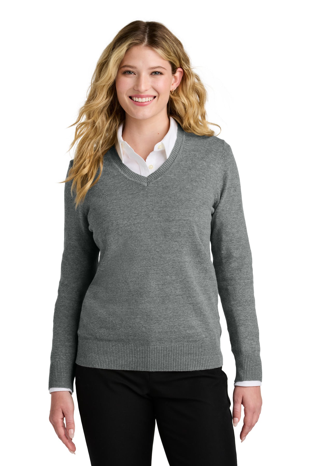 Port Authority Women's Easy Care V-Neck Sweater LSW2850