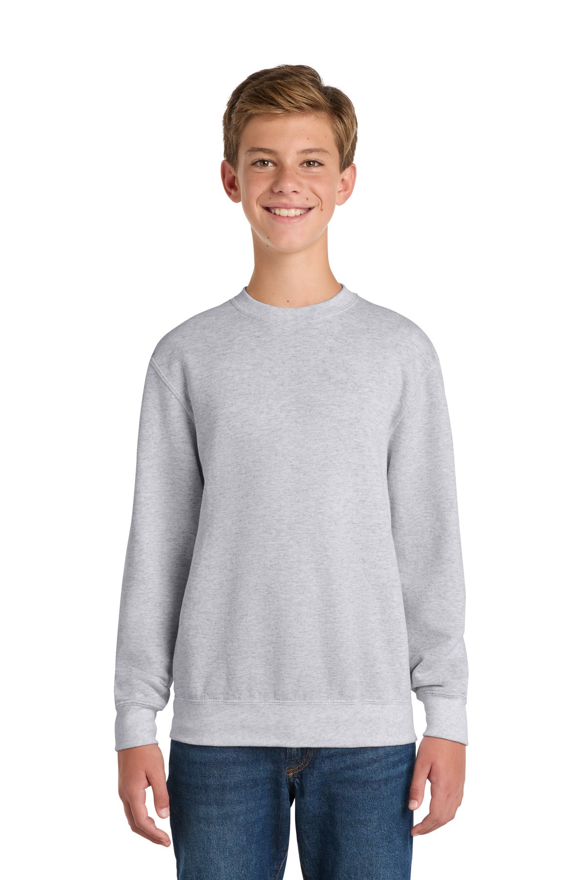 Port & Co Youth Core Fleece Crewneck Sweatshirt.  PC90Y