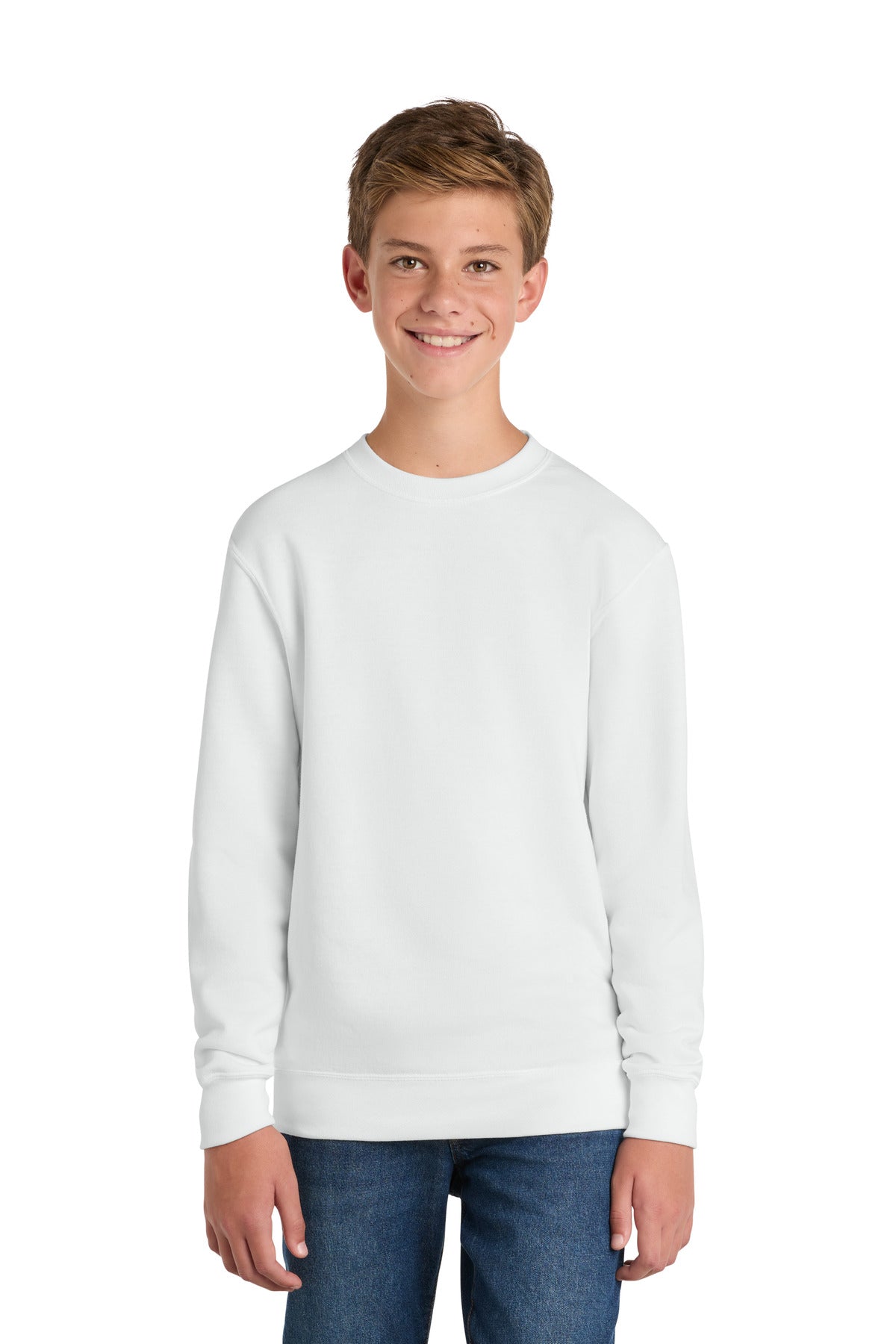 Port & Co Youth Core Fleece Crewneck Sweatshirt.  PC90Y