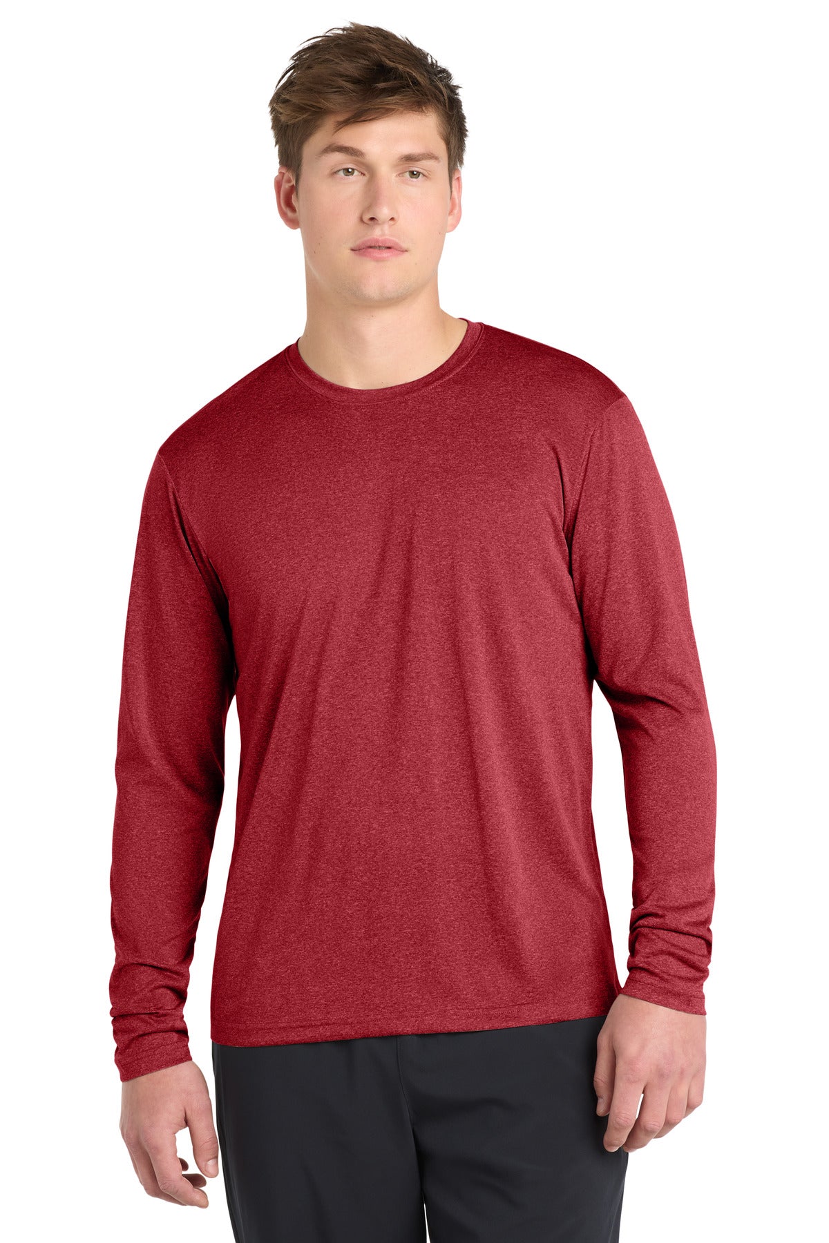 Sport-Tek Long Sleeve Heather Contender Tee. ST360LS