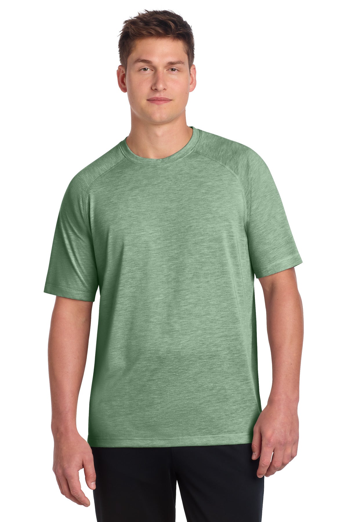 Sport-Tek  PosiCharge  Tri-Blend Wicking Raglan Tee. ST400