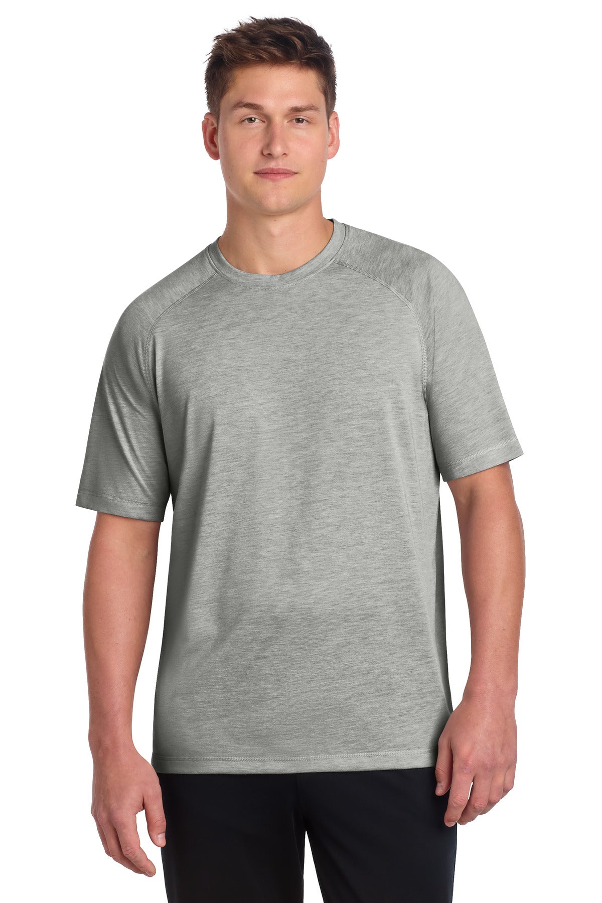 Sport-Tek  PosiCharge  Tri-Blend Wicking Raglan Tee. ST400