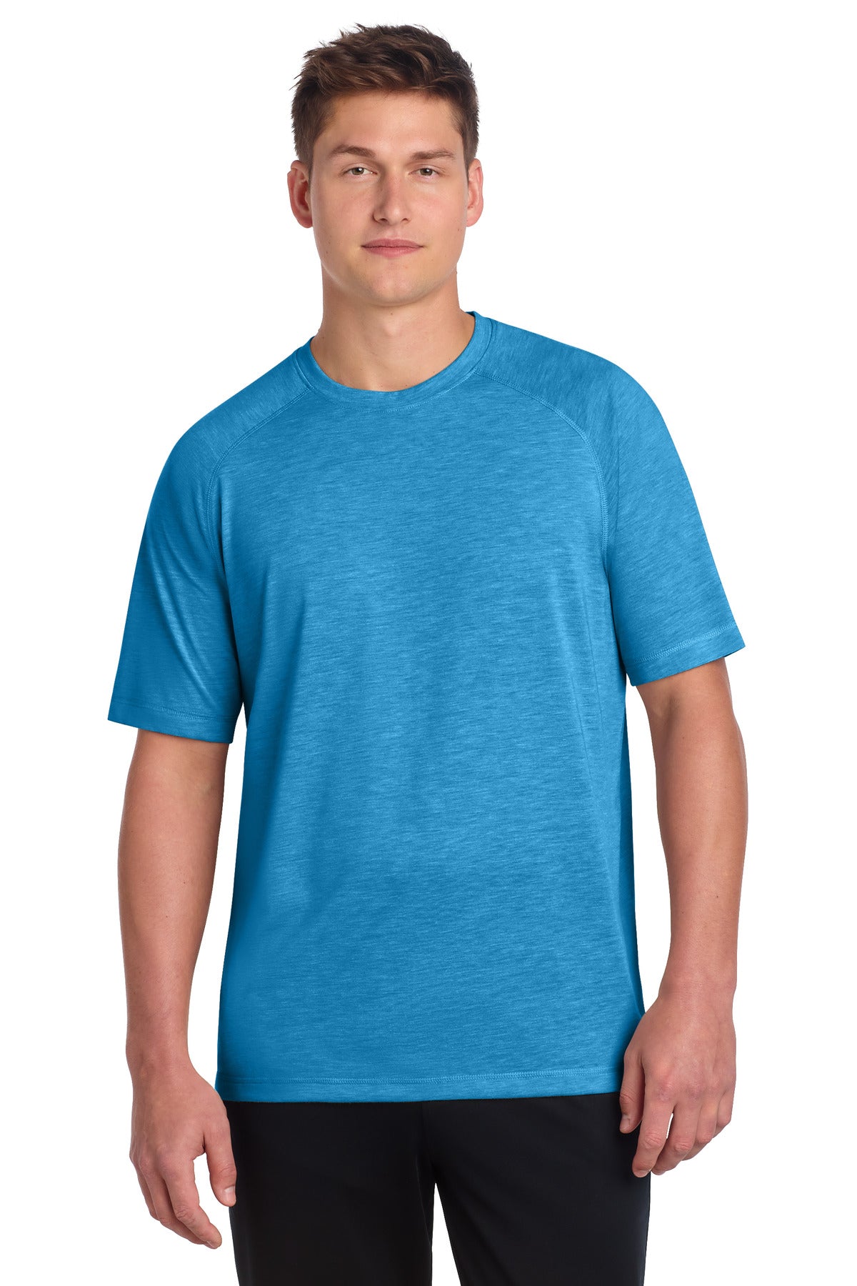 Sport-Tek  PosiCharge  Tri-Blend Wicking Raglan Tee. ST400