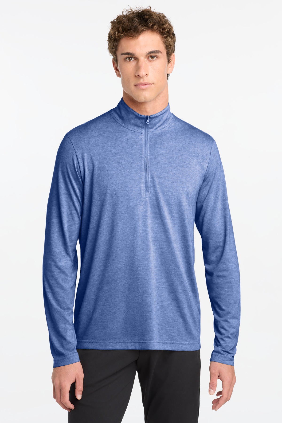 Sport-Tek  PosiCharge  Tri-Blend Wicking 1/4-Zip Pullover. ST407