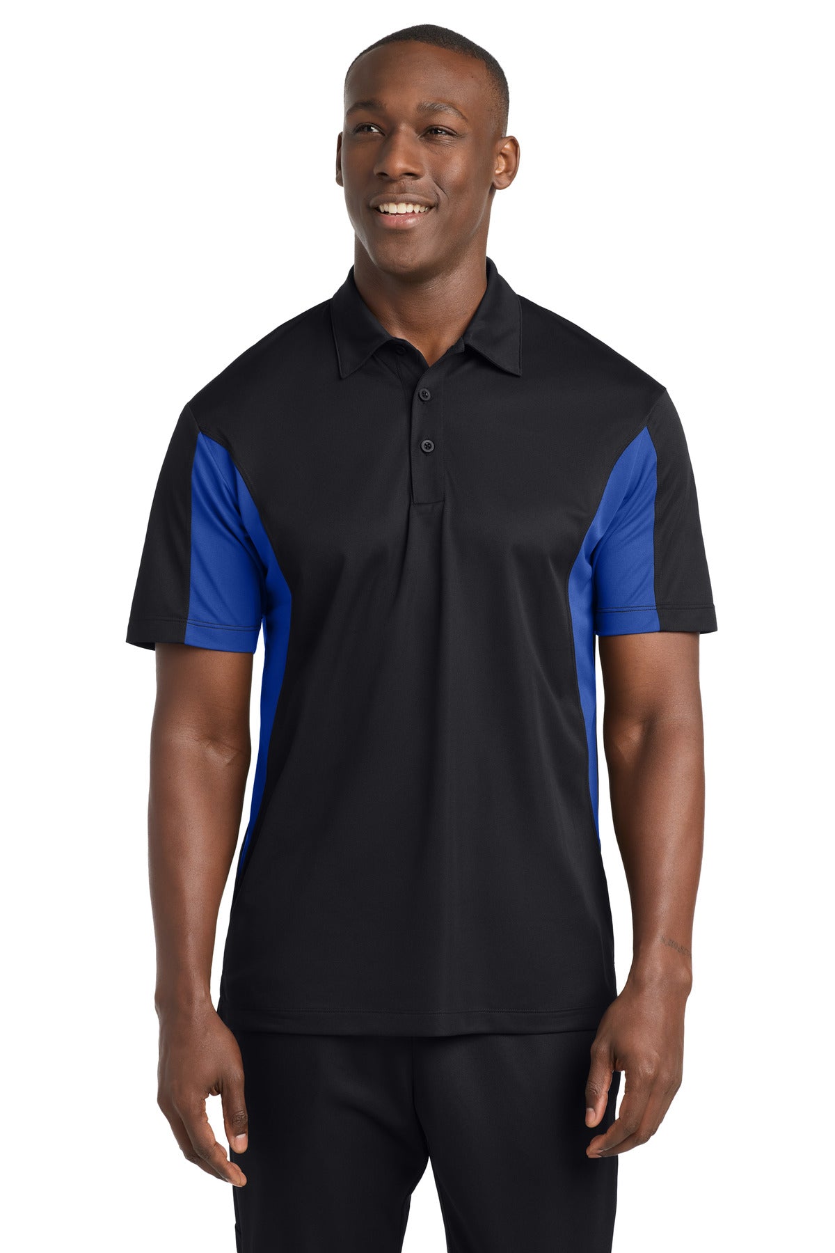Sport-Tek Side Blocked Micropique Sport-Wick Polo. ST655