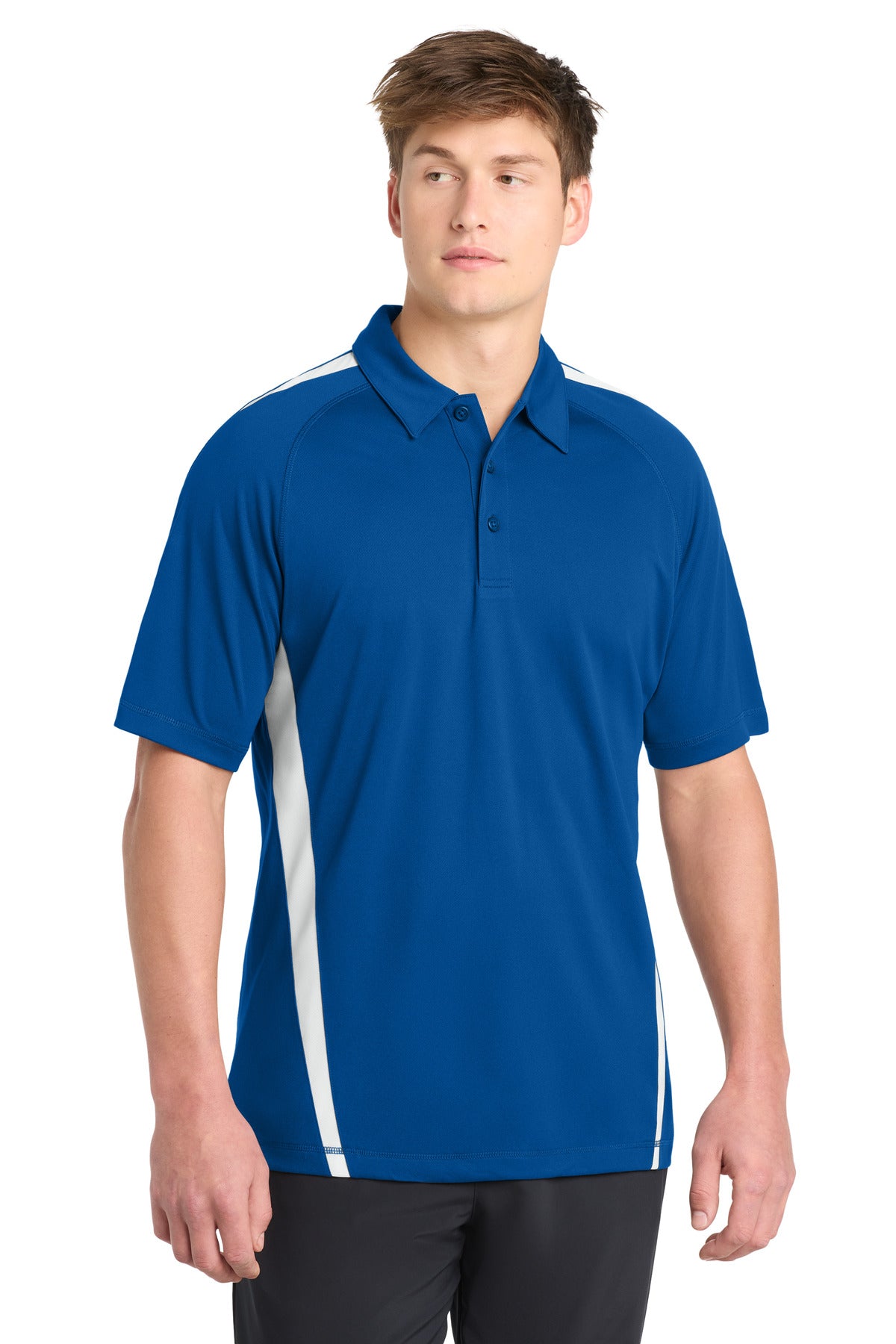 Sport-Tek PosiCharge Micro-Mesh Colorblock Polo. ST685