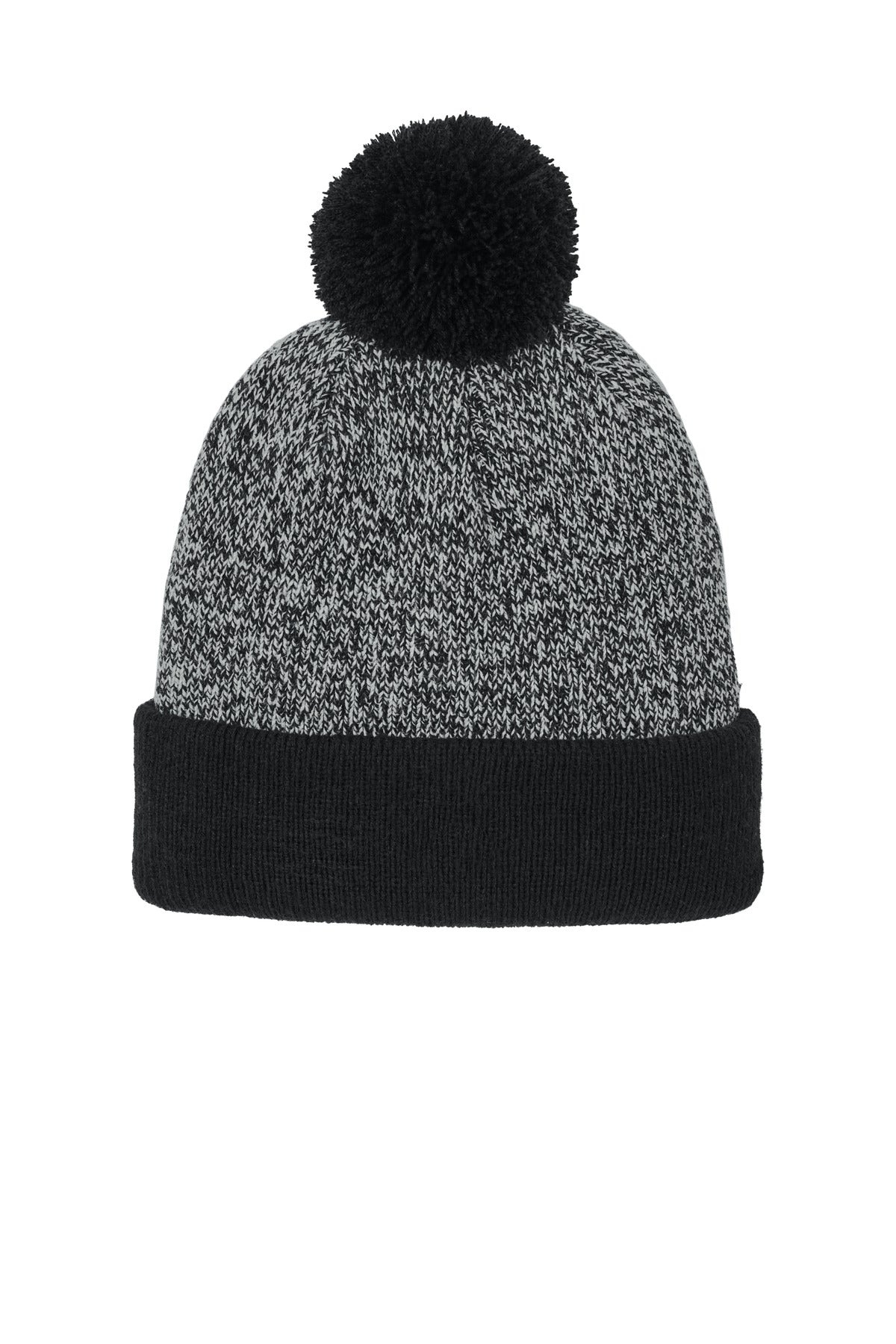 Sport-Tek Halftime Heather Pom Beanie STC68