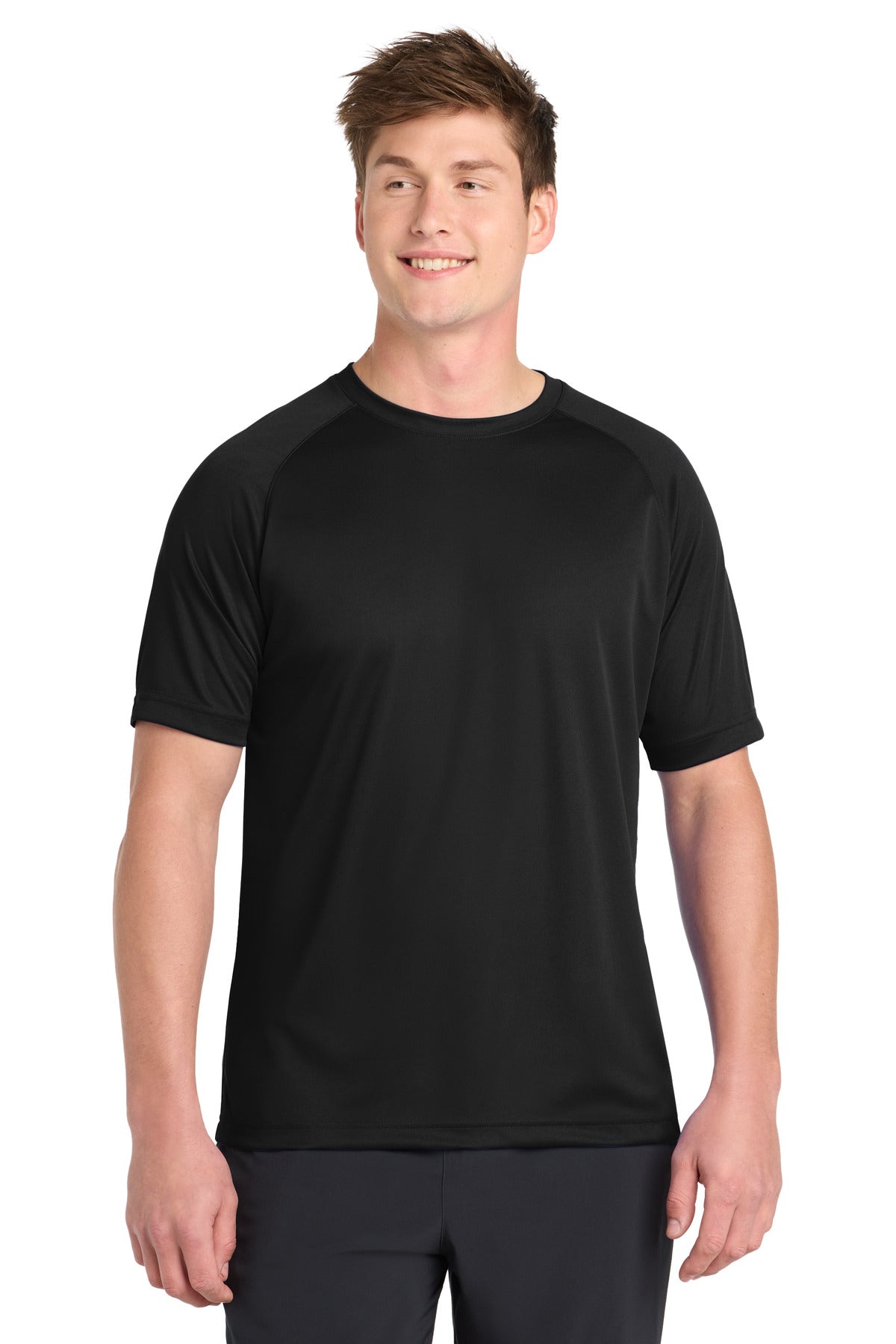 Sport-Tek Dry Zone Short Sleeve Raglan T-Shirt. T473