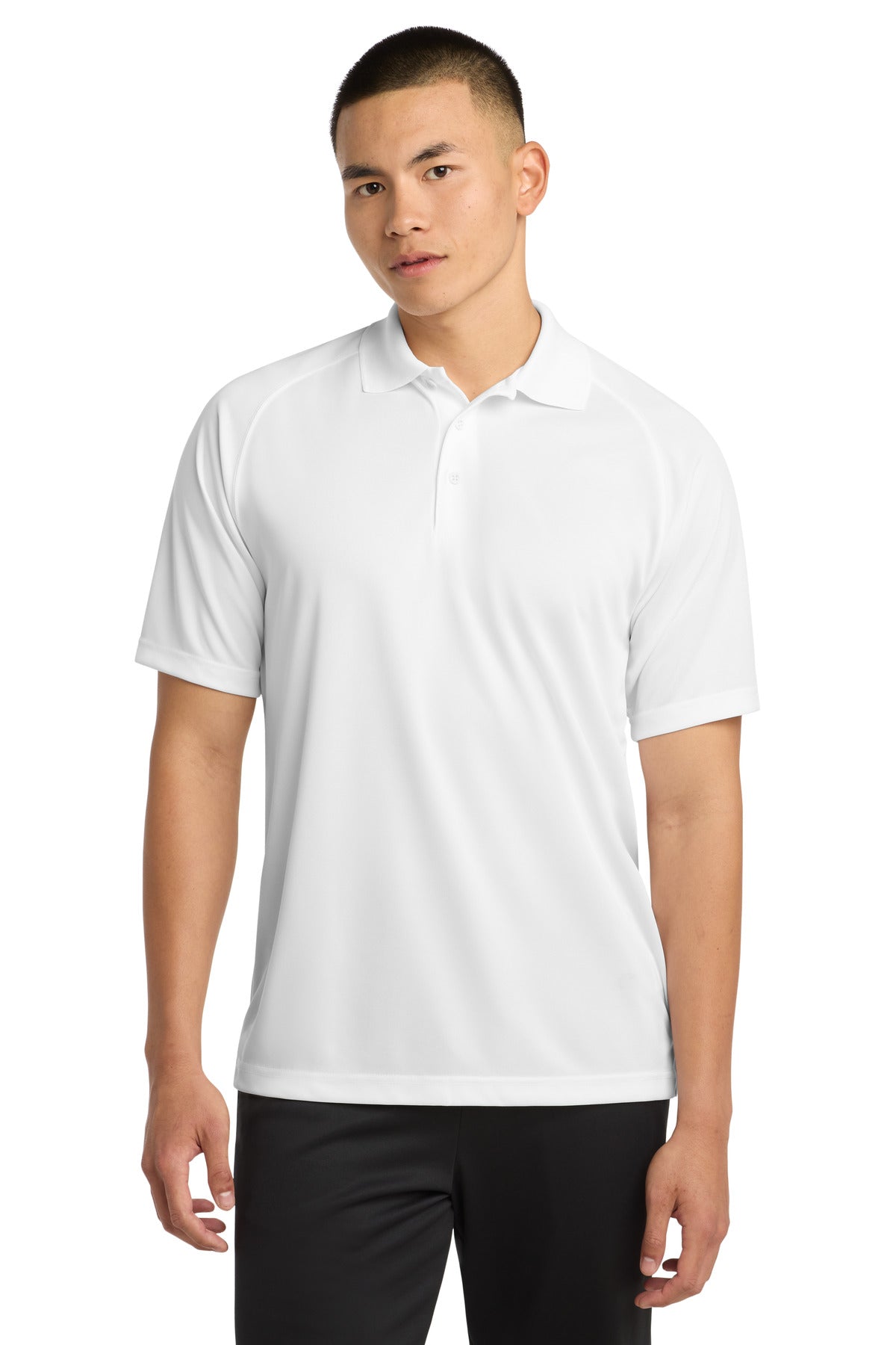 Sport-Tek Dry Zone Raglan Polo. T475