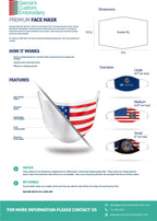 Face Mask - Eagle with Flag (4 pack)