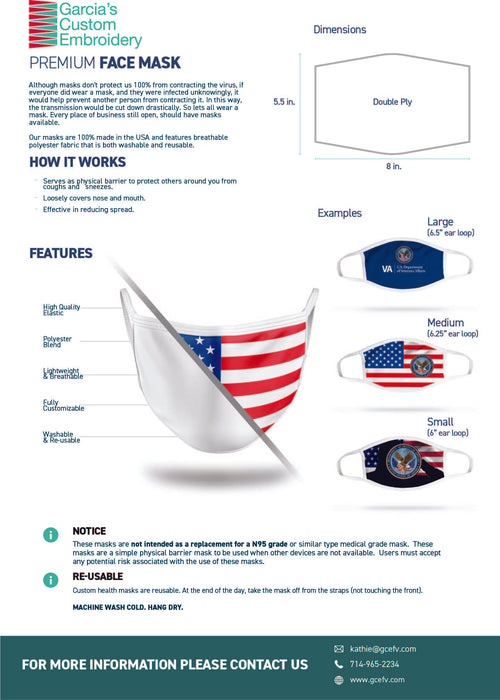 Custom Face Mask - Your Design (24 pack)